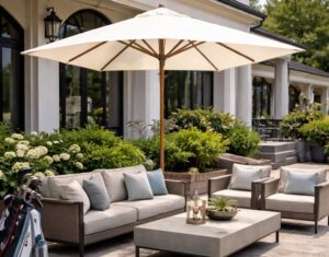 Вулична парасоля Торонто із центральною стійкою, однокупольная, квадратний купол 2,5 × 2,5 м